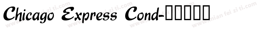 Chicago Express Cond字体转换